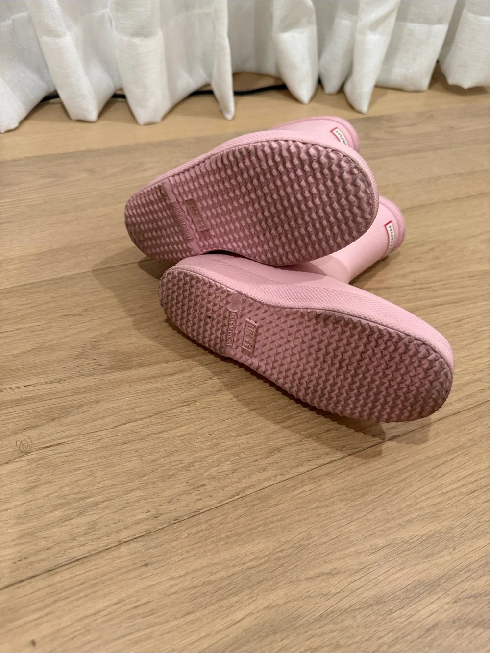 Hunter Kids Soft Pink Waterproof Rain Boots